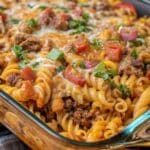 Mexican Loaded Taco Pasta bake