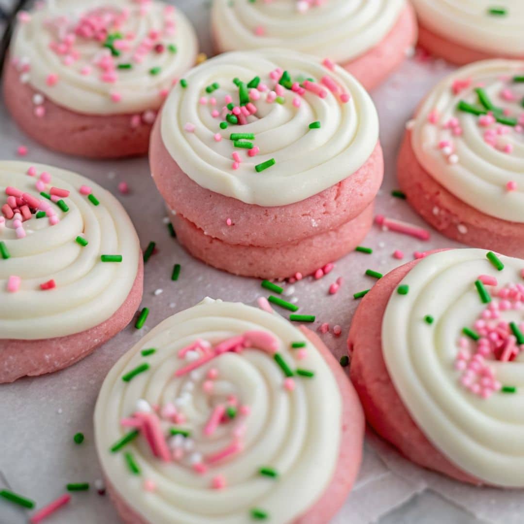 Pink Velvet Cookies
