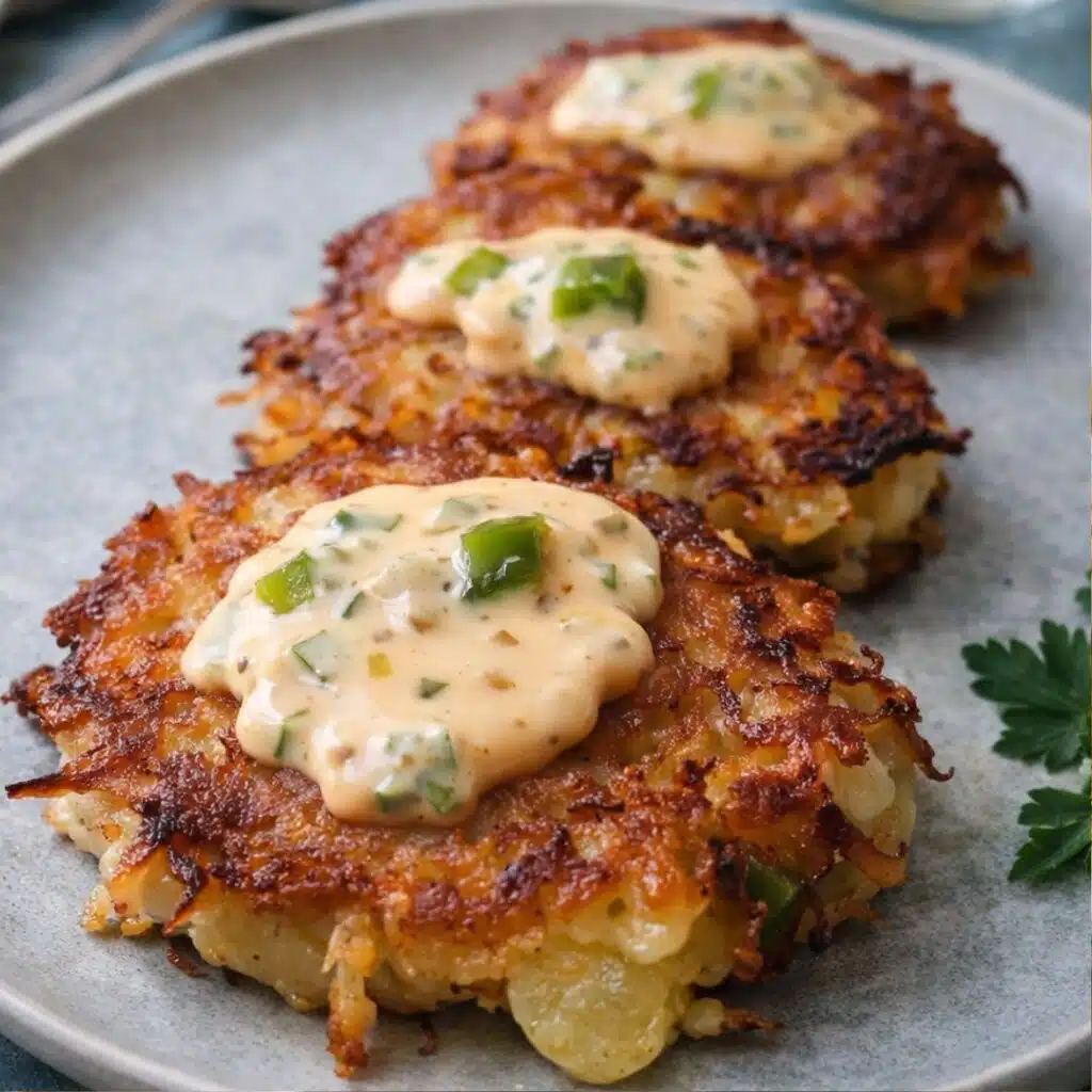 Green Chile Cheese Potato Cakes