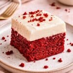 Red Velvet Cake Mix Brownies & Cream Cheese Frosting – Easy & Fudgy