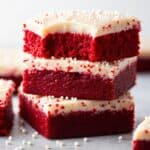 Mexican-style red velvet sugar cookie bar