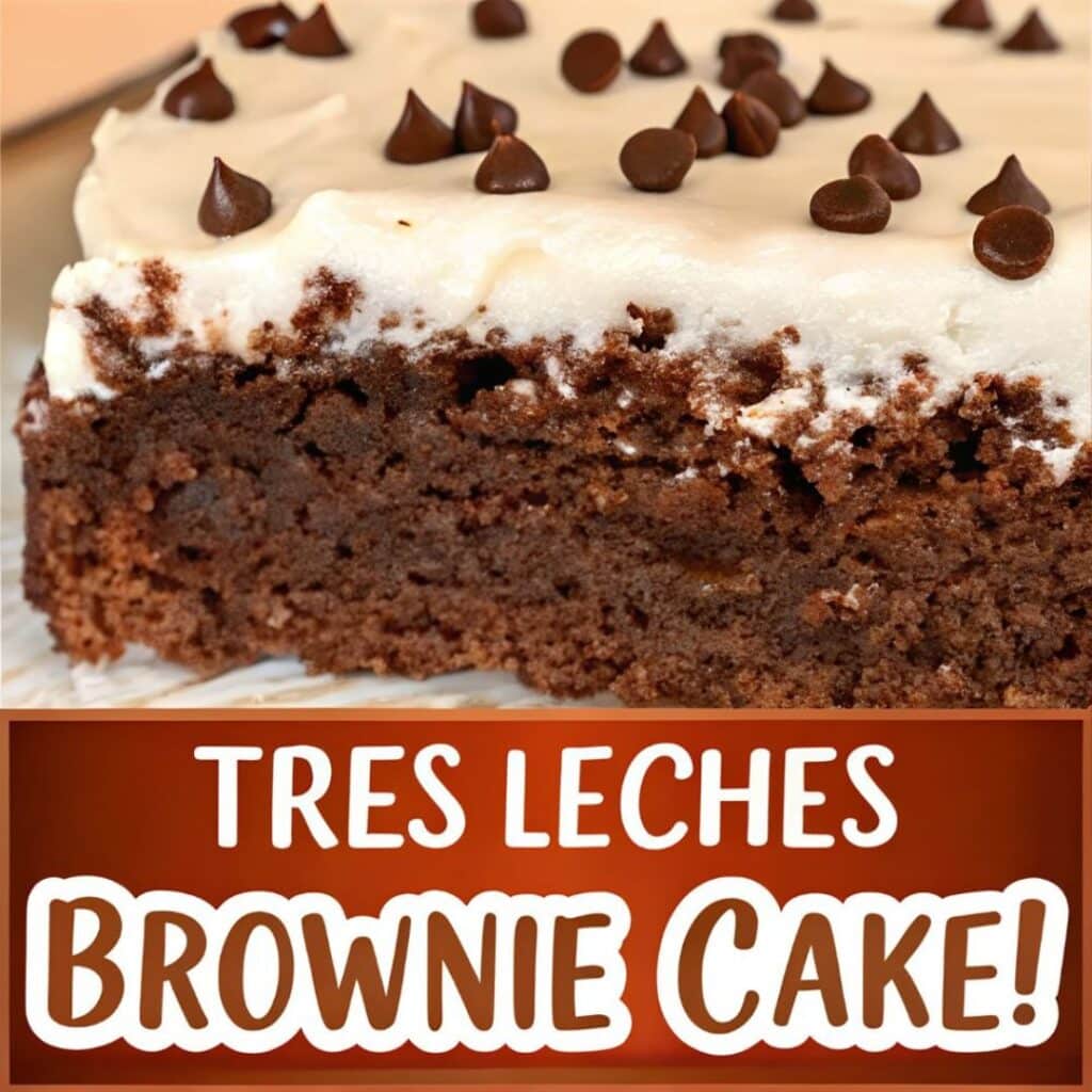 Tres Leches Brownie Cake