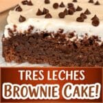 Tres Leches Brownie Cake