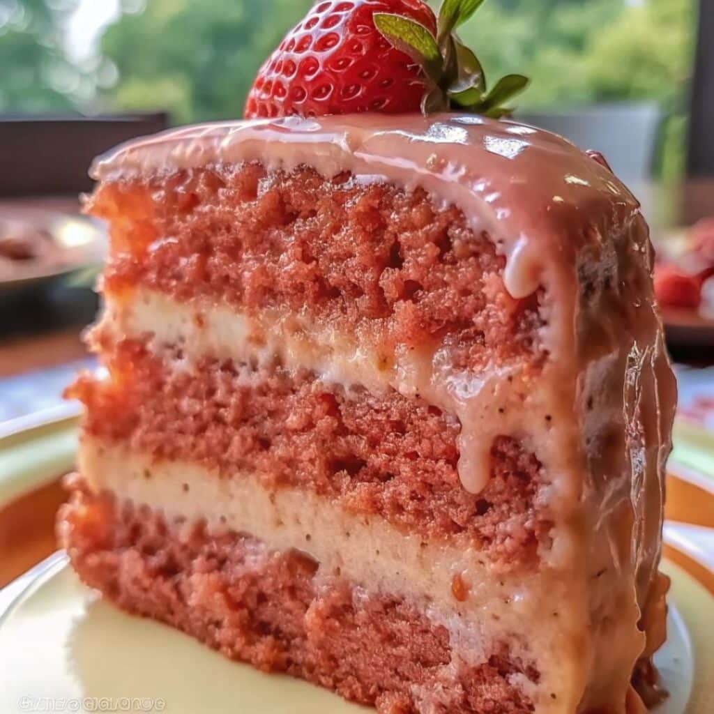 Strawberry Honeybun Cake