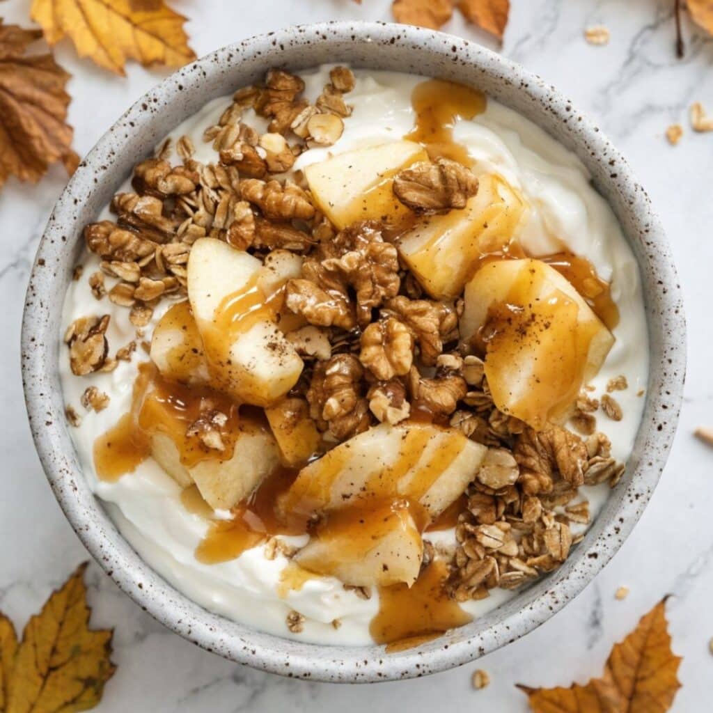 Caramel Apple Pie Yogurt Bowl