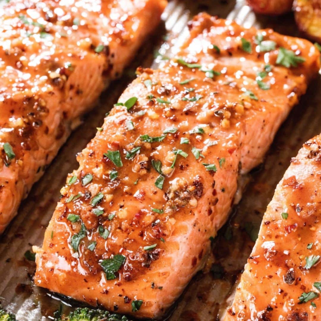 Sheet Pan Honey Mustard Salmon