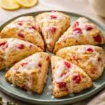 strawberry lemon scones