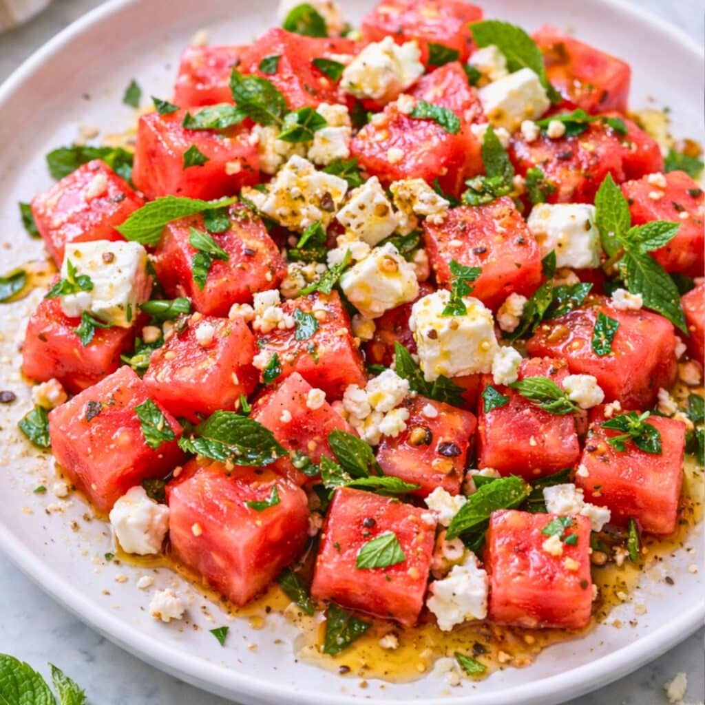 Watermelon Feta Salad – Fresh Sweet & Salty Summer Salad
