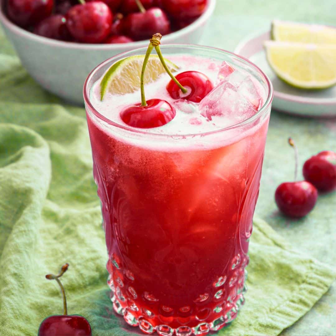 homemade cherry limeade