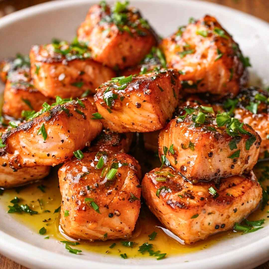 Hot Honey Air Fryer Salmon Bites – Easy High Protein Dinner 6 Hot honey air fryer salmon bites