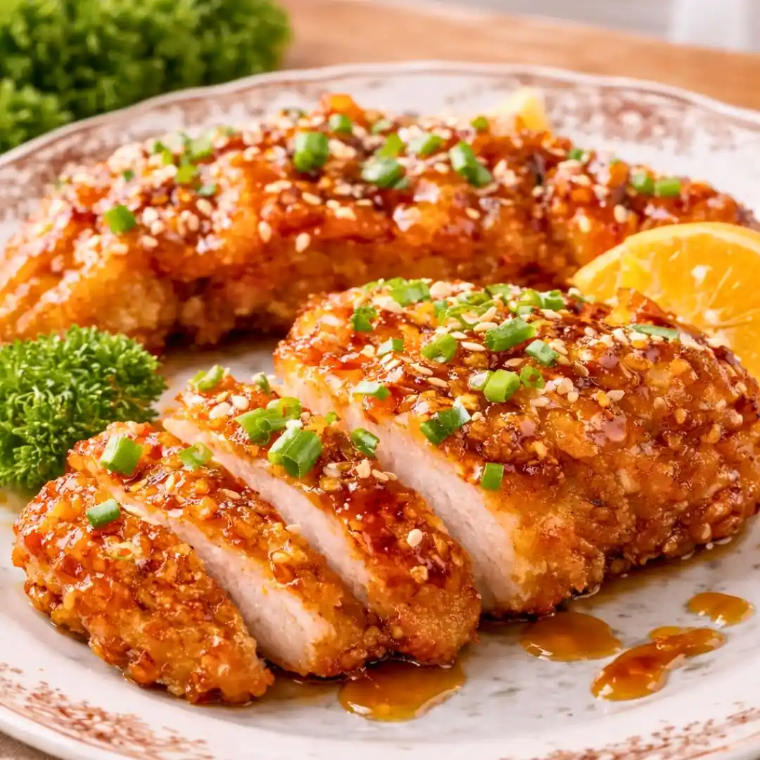 Crispy baked hot honey chicken