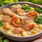 Creamy Garlic Shrimp and Chicken (Easy One-Pan Dinner)