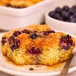 Easy Blueberry Buttermilk Pancake Casserole (No Flip!)