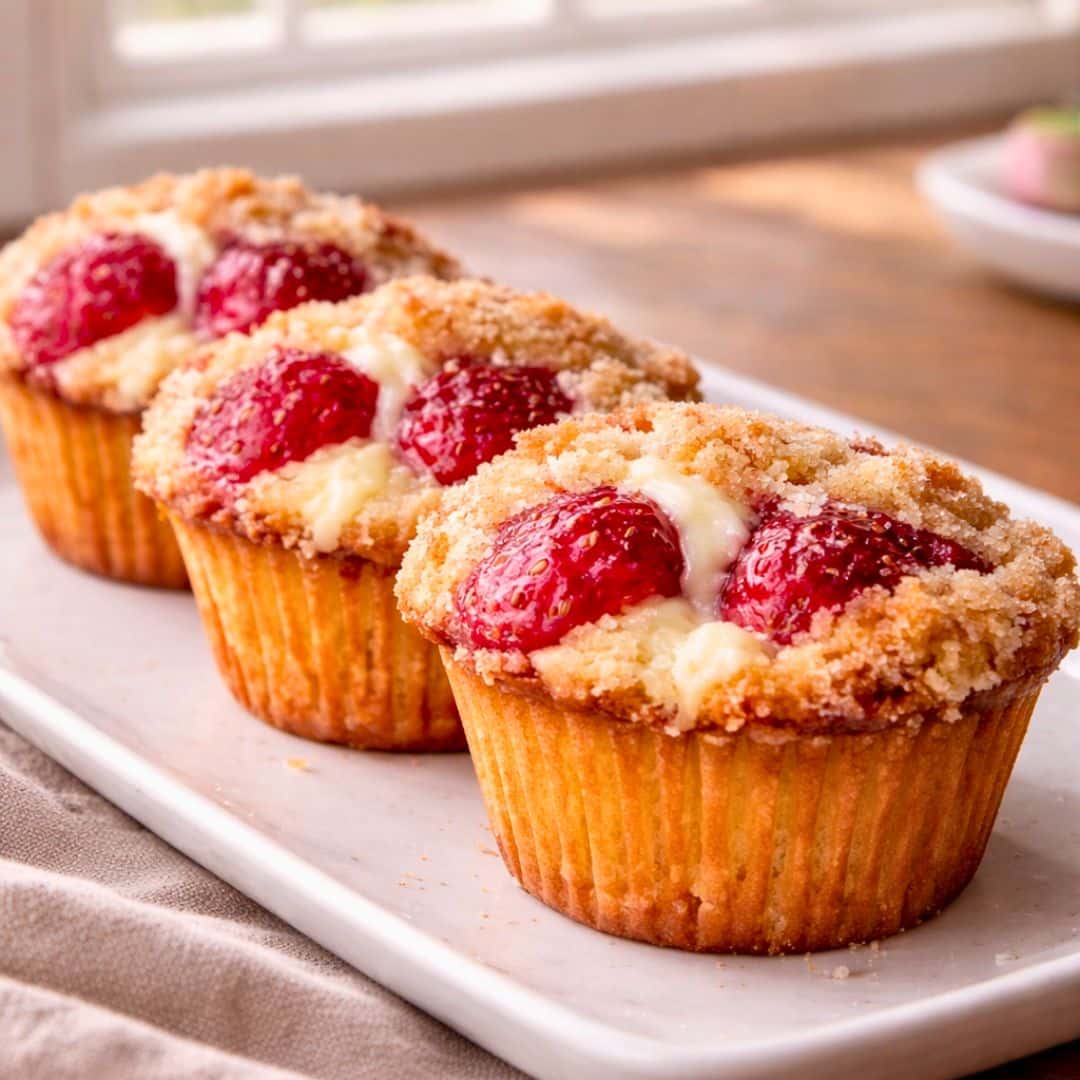 Strawberry Cream Cheese Muffins