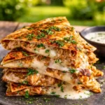 Cheesy Hot Honey Chicken Quesadillas Easy Spicy Dinner