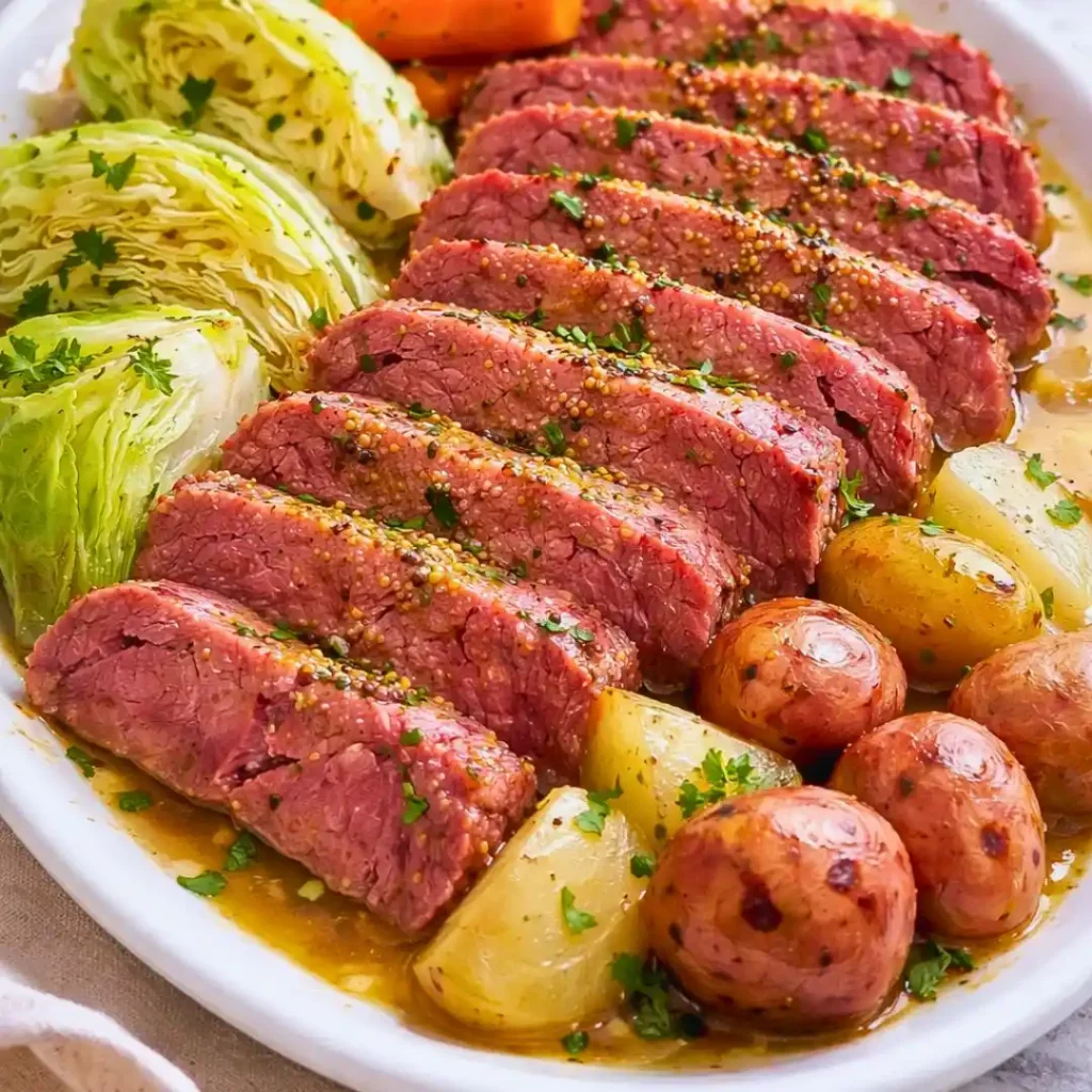 Oven Baked Corned Beef and Cabbage