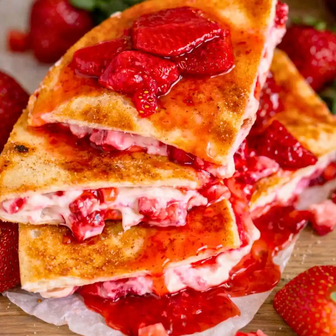 Easy Strawberry Cheesecake Quesadillas Recipe 5 Easy Strawberry Cheesecake Quesadillas Recipe