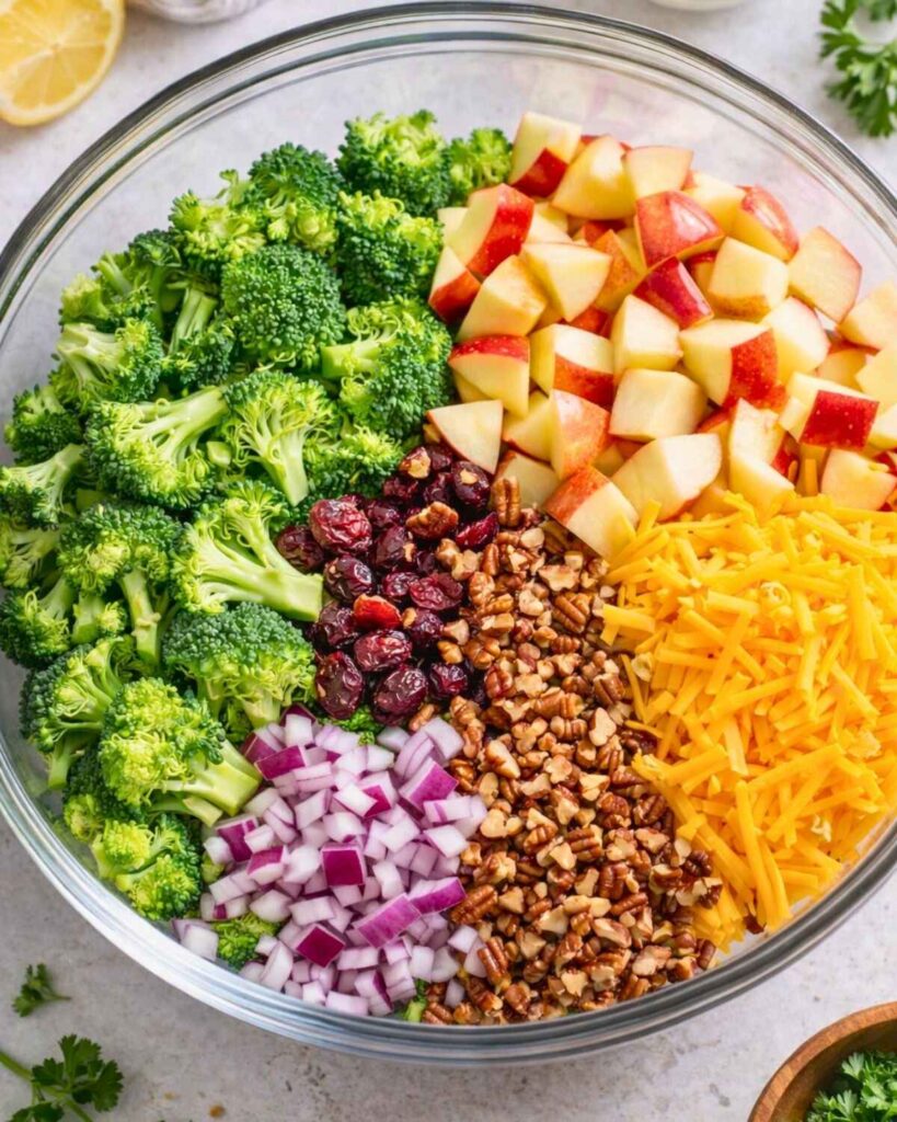 combine the salad ingredienes