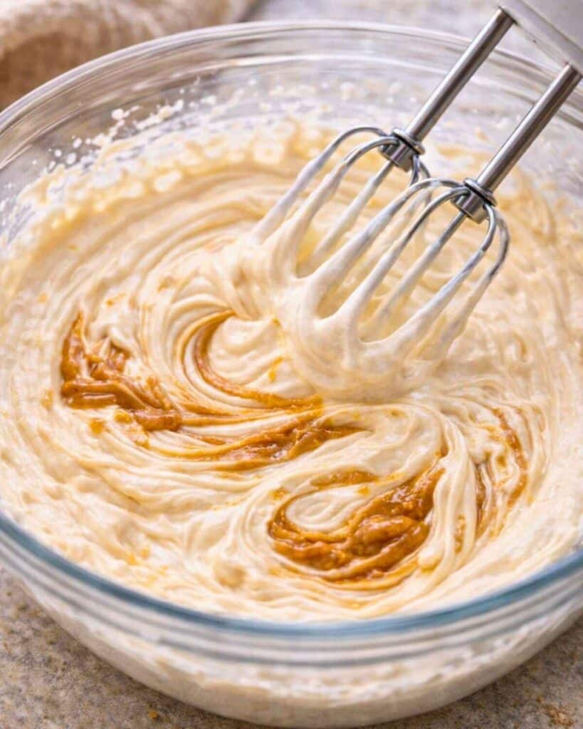 make the cheesecake filling