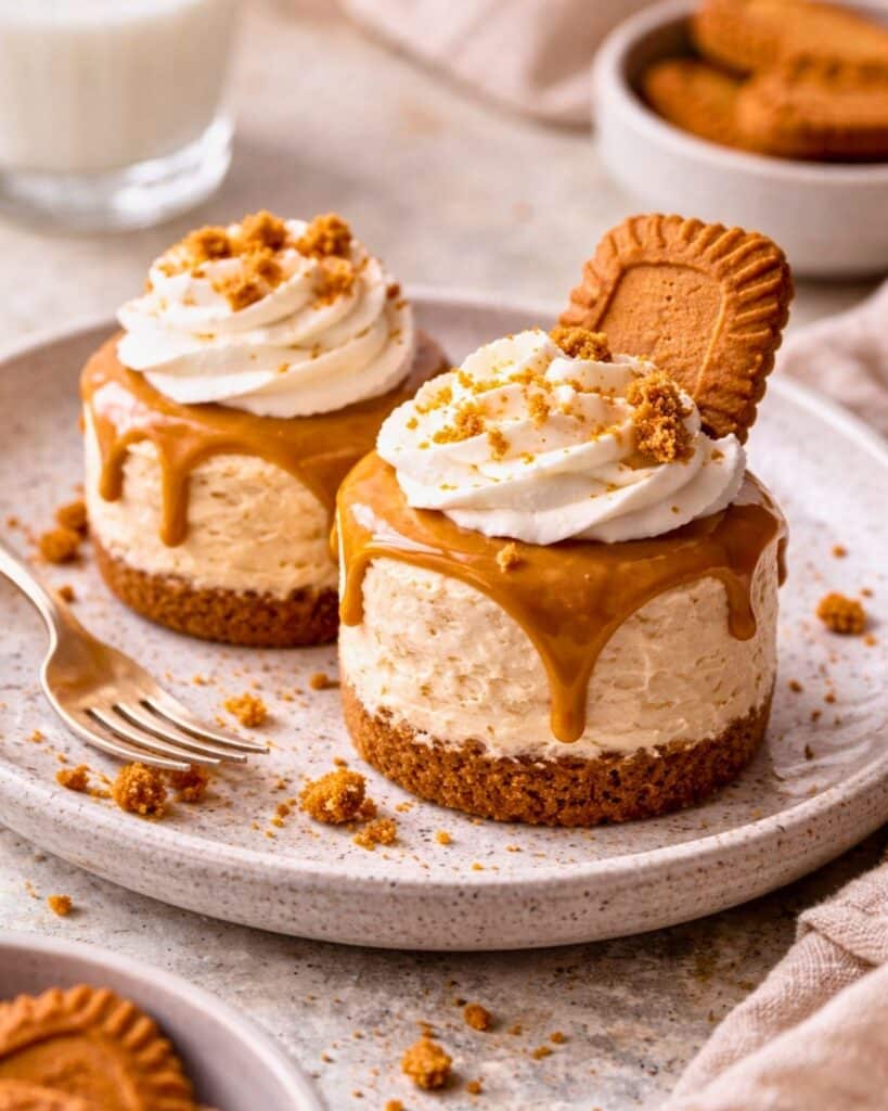 no bake mino biscoff cheesecake