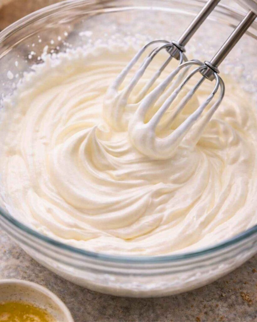 whipe the heavy cream