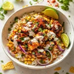 Flavorful Street Corn Chicken Rice Bowl Recipe