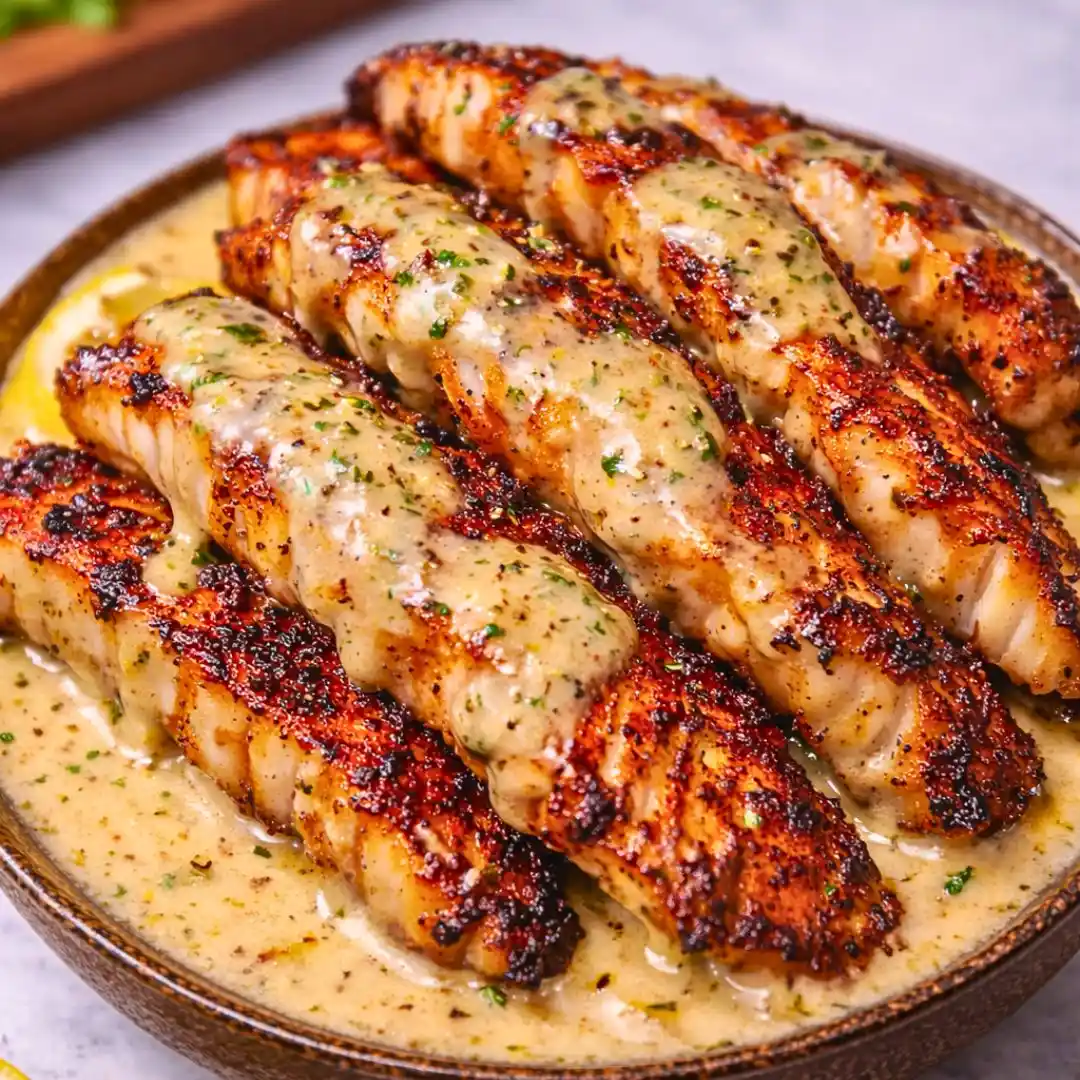 Garlic Butter Cod with Lemon Sauce (Easy Recipe)