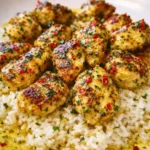 Chicken Scampi with Creamy Garlic Parmesan Rice