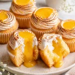 Easy Lemon Meringue Cupcakes – Soft Cake with Lemon Curd Filling