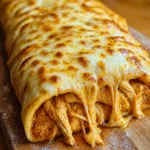 Buffalo Chicken Cheese Bake Stromboli