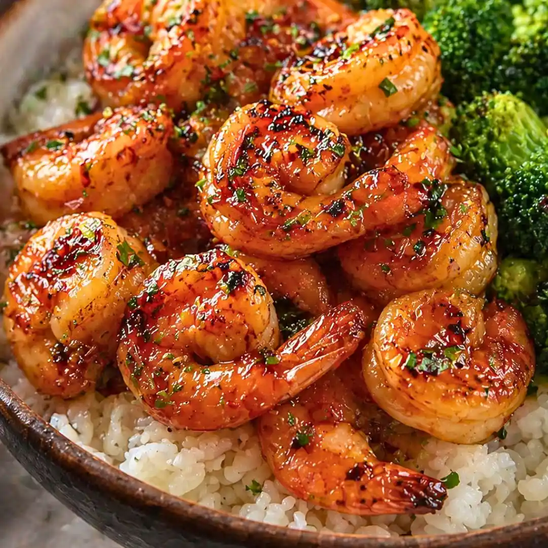 Honey Garlic Shrimp Bowls