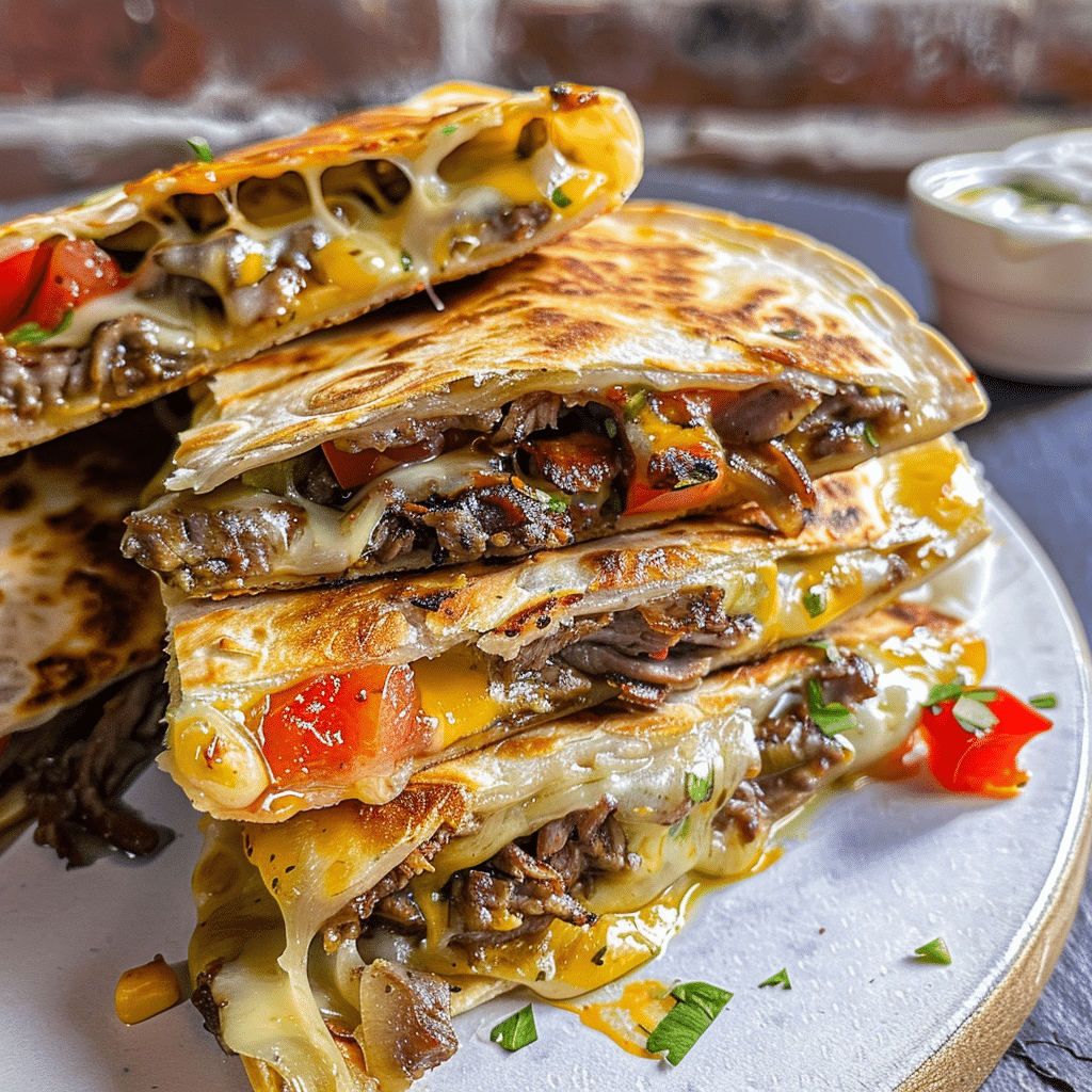 Ultimate Philly Cheesesteak Quesadilla 4 Ultimate Philly Cheesesteak Quesadilla