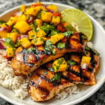 Honey Lime Chicken with Mango Salsa