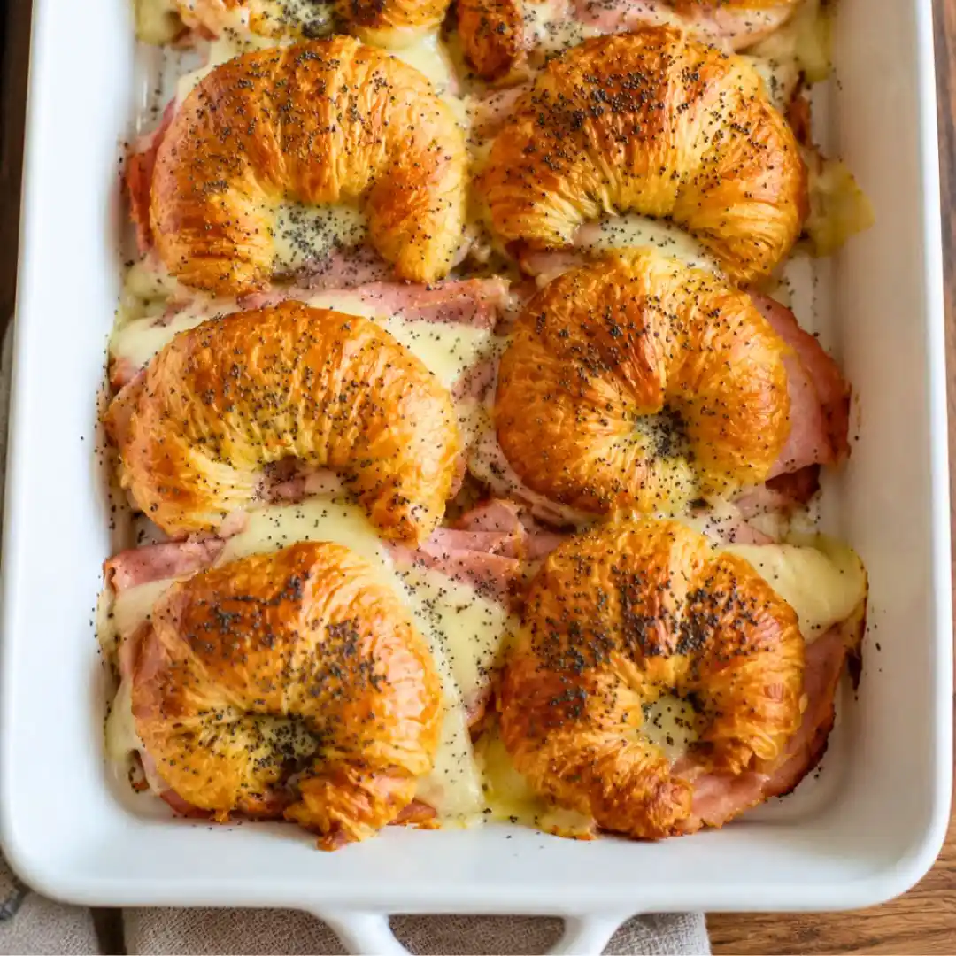 Easy Ham and Cheese Croissant Sandwiches