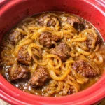 Slow Cooker 3-Ingredient Beef and Onion