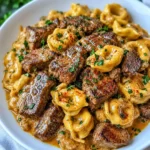 One-Pan Cowboy Butter Tortellini Steak Bites