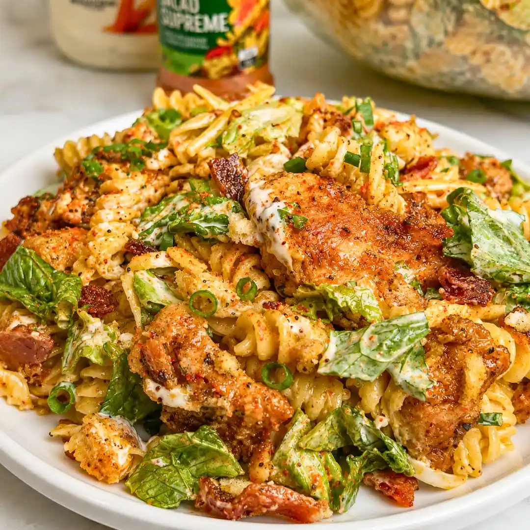 Delicious Chicken Bacon Ranch Pasta Salad Recipe