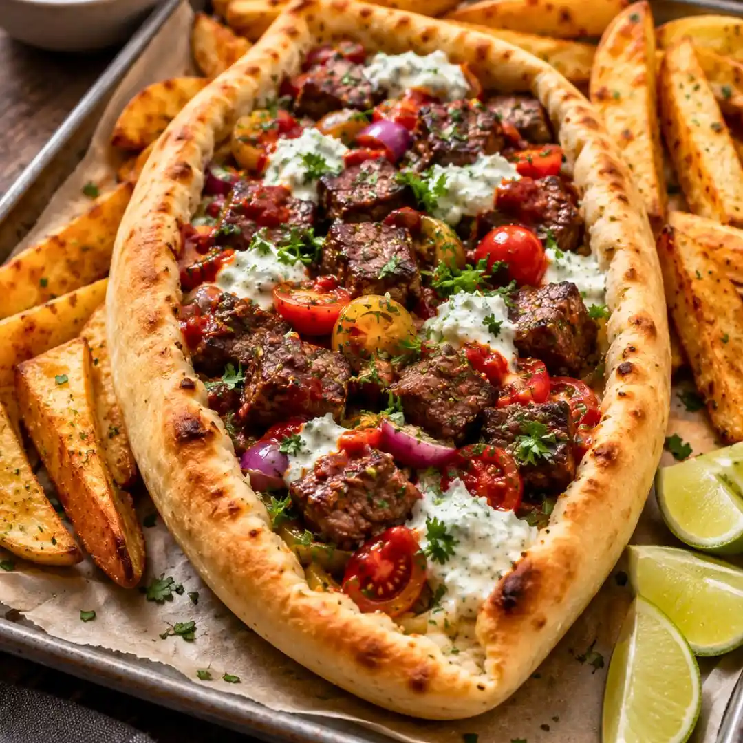 Loaded Steak Flatbread (Easy 30-Minute Dinner) 5 Loaded Steak Flatbread (Easy 30-Minute Dinner)