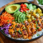 Spicy Maple Chicken and Coconut Rice