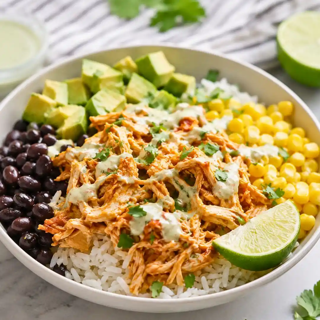 Slow Cooker Chicken Burrito Bowl 5 Slow Cooker Chicken Burrito Bowl