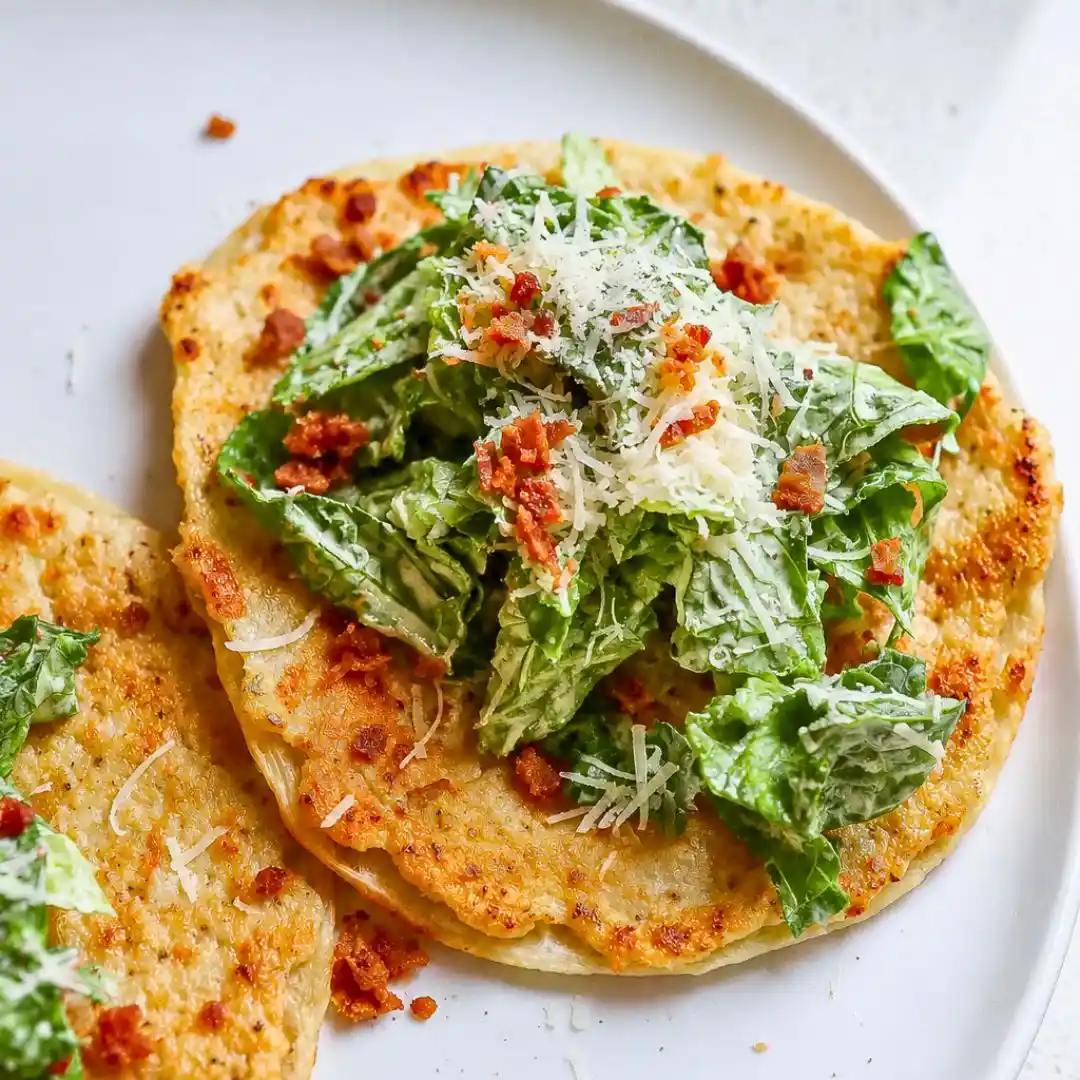 Smash Chicken Caesar Tacos 4 Smash Chicken Caesar Tacos