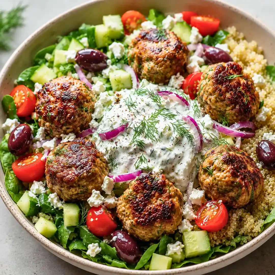 Easy Greek Turkey Meatball Bowls for a Healthy Dinner 5 Greek Turkey Meatball Bowls: The Ultimate Mediterranean Dinner