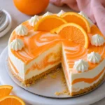 No-Bake Orange Creamsicle Cheesecake