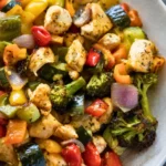 15 Minute Healthy Roasted Chicken and Veggies (One Pan)