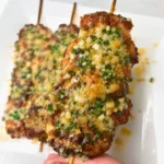 Garlic Parmesan Chicken Skewers