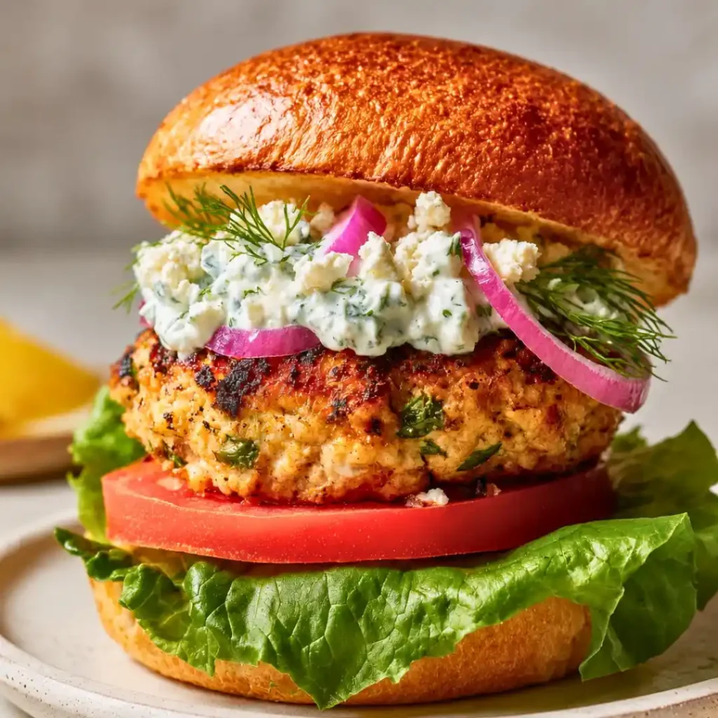 Greek Chicken Burgers: A Juicy Mediterranean Masterpiece