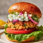 Greek Chicken Burgers: A Juicy Mediterranean Masterpiece