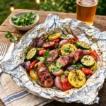 Grilled Sausage & Sheet-Pan Veggie Foil Packets