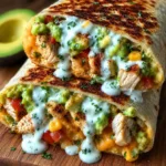 Chicken Avocado Ranch Burritos - Easy & Healthy Dinner Idea