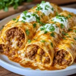 Easy Smothered Ground Beef Burritos with Creamy Chipotle Sauce – Family Dinner